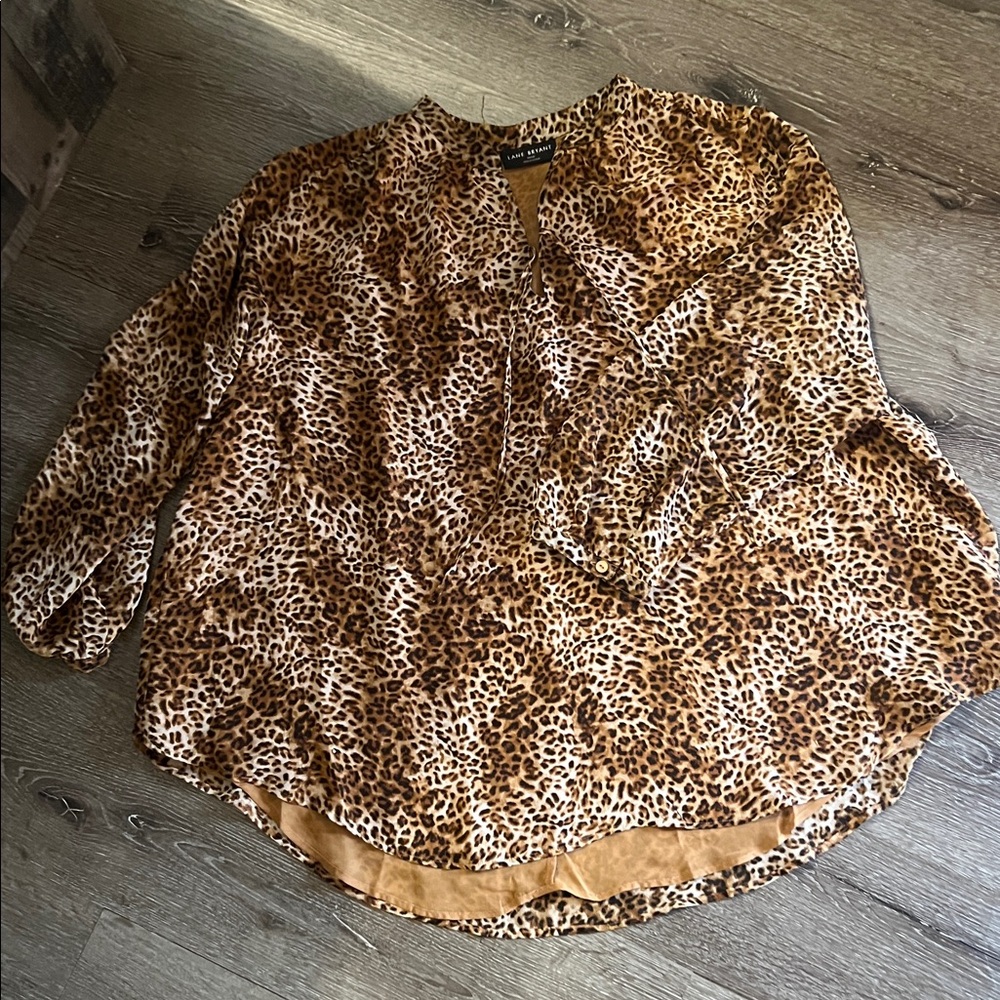 Lane Bryant Leopard Print Blouse